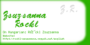 zsuzsanna rockl business card